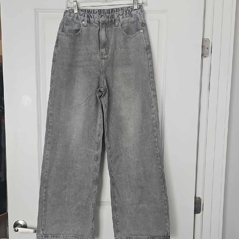 Stylish Gray Denim Pants